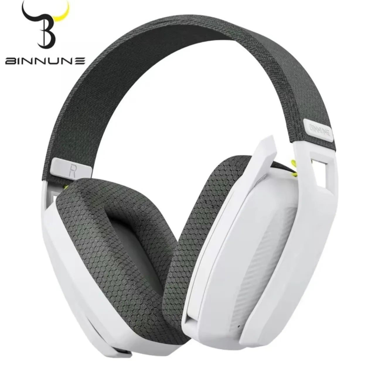 Headset binnune BW06 Branco e Preto
