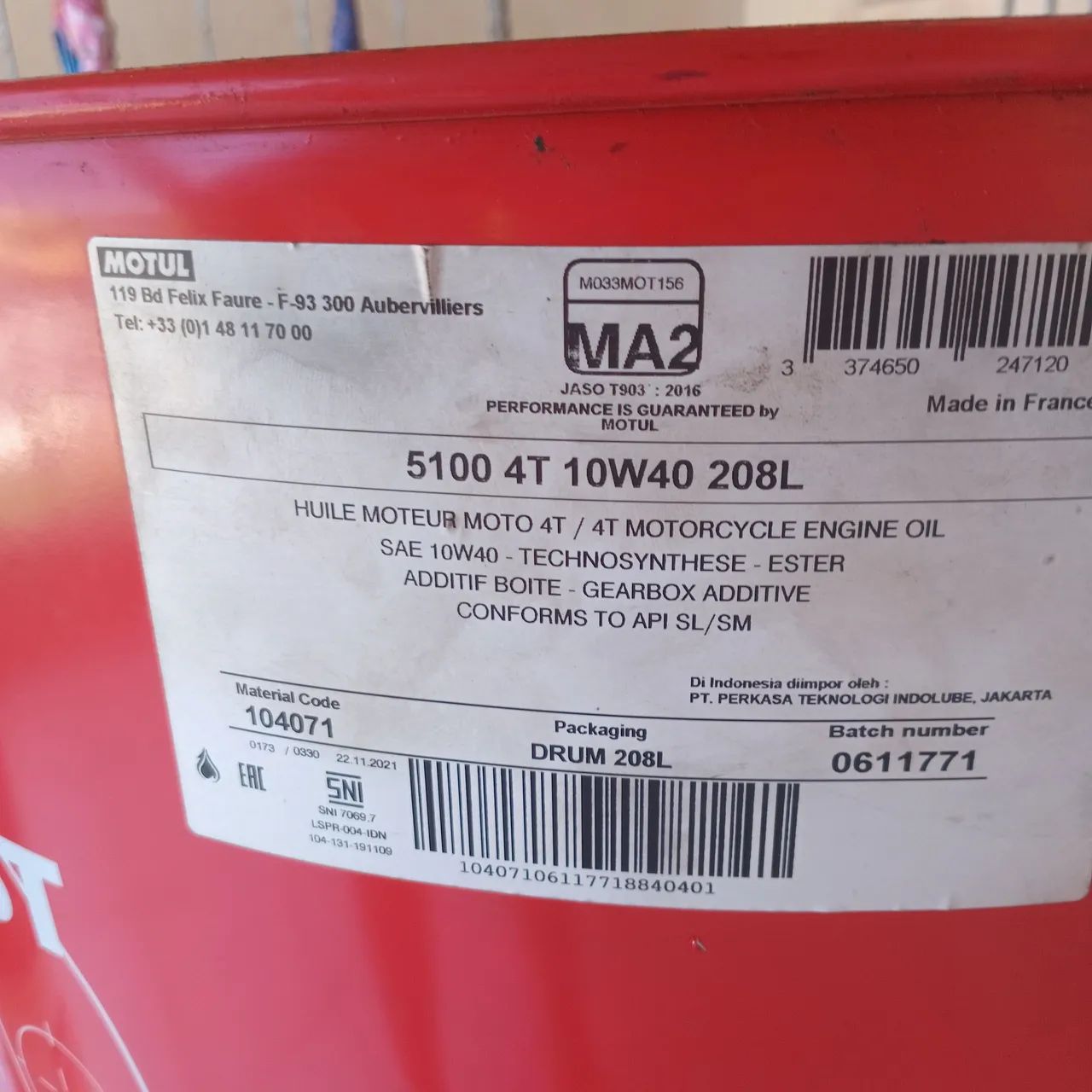 Tonel(galao) da motul - Foto 3