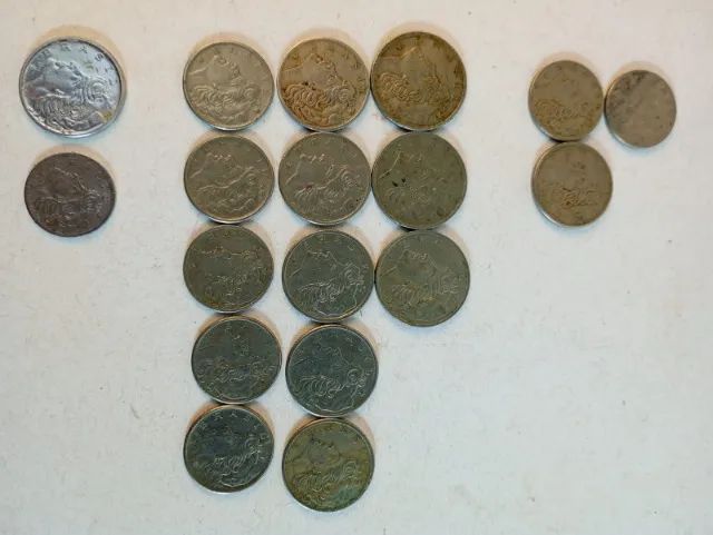 Lote 17 Moedas Antigas do Brasil - Cruzeiro Décadas de 60 e 70
