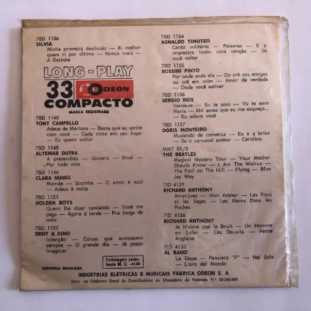 Raro! Taiguara: Helena, Novo Rumo, Modinha (1968) Disco Vinil Compacto - Foto 4