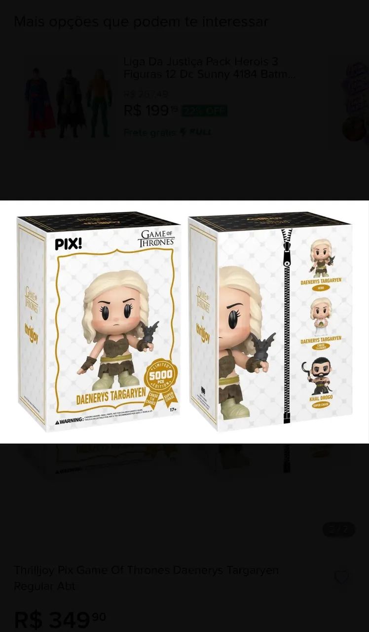 Action Figures Thrilljoy Pix Daenerys Targaryen (Regular) - Foto 2