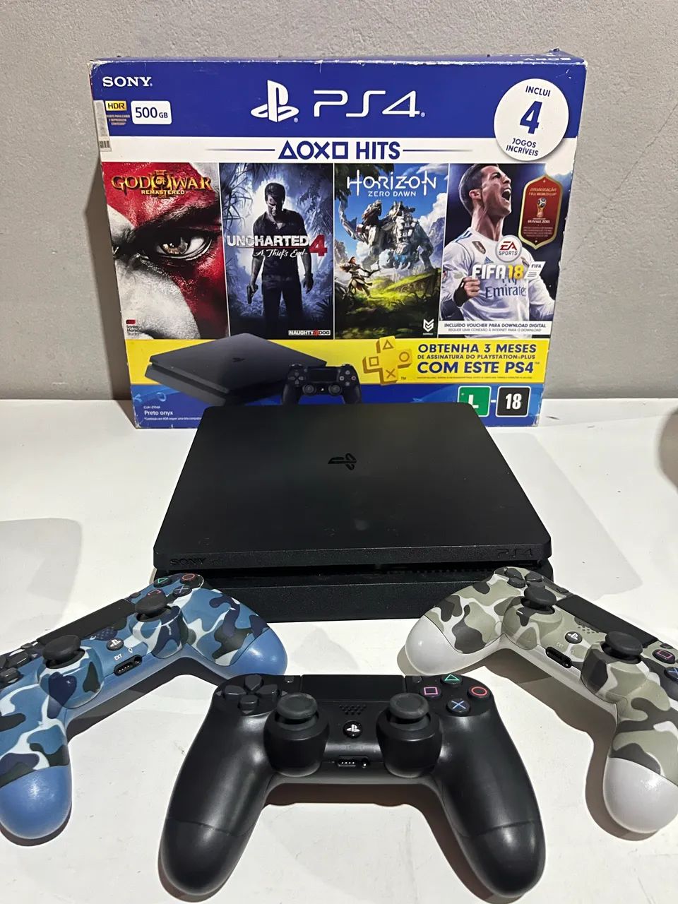 PS4 + 3 Controles + 7 Jogos - Jogos de Vídeo Game - Zumbi dos