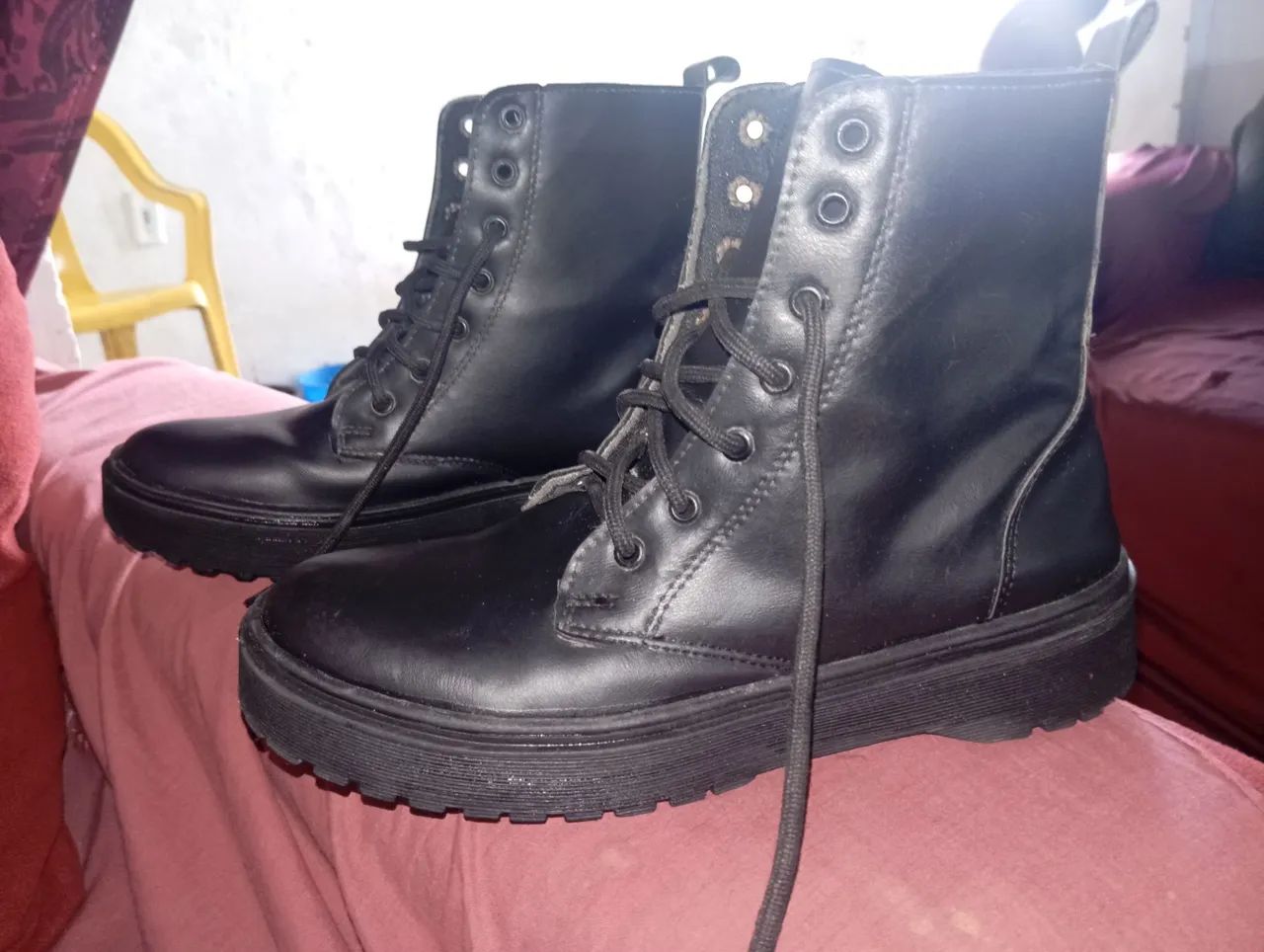 Bota preta cano médio número 40/41  - Foto 3