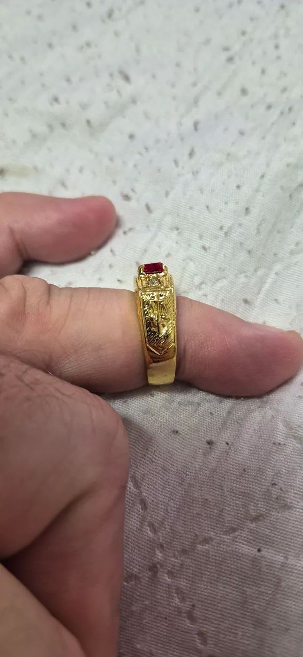 Anel Formatura Direito Advogado com emblemas lex e balança  - Foto 3