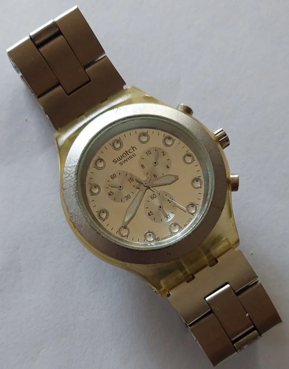 RELÓGIO SWATCH 45MM PULSEIRA ALUMÍNIO!!! - Foto 6
