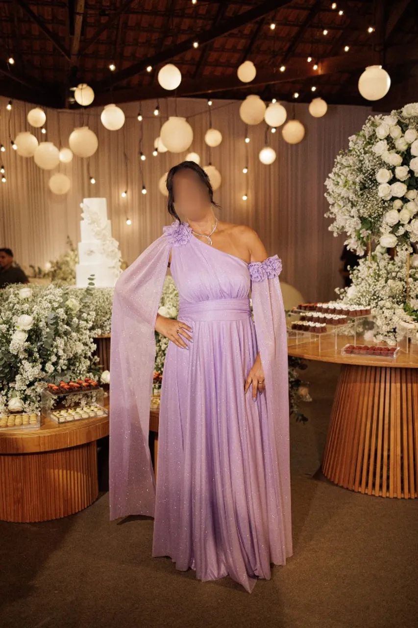 Vestido de festa Lilás 