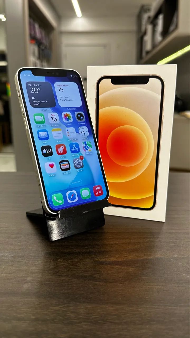 iPhone 12 Mini 64GB Branco Seminovo / Loja Física - Celulares e