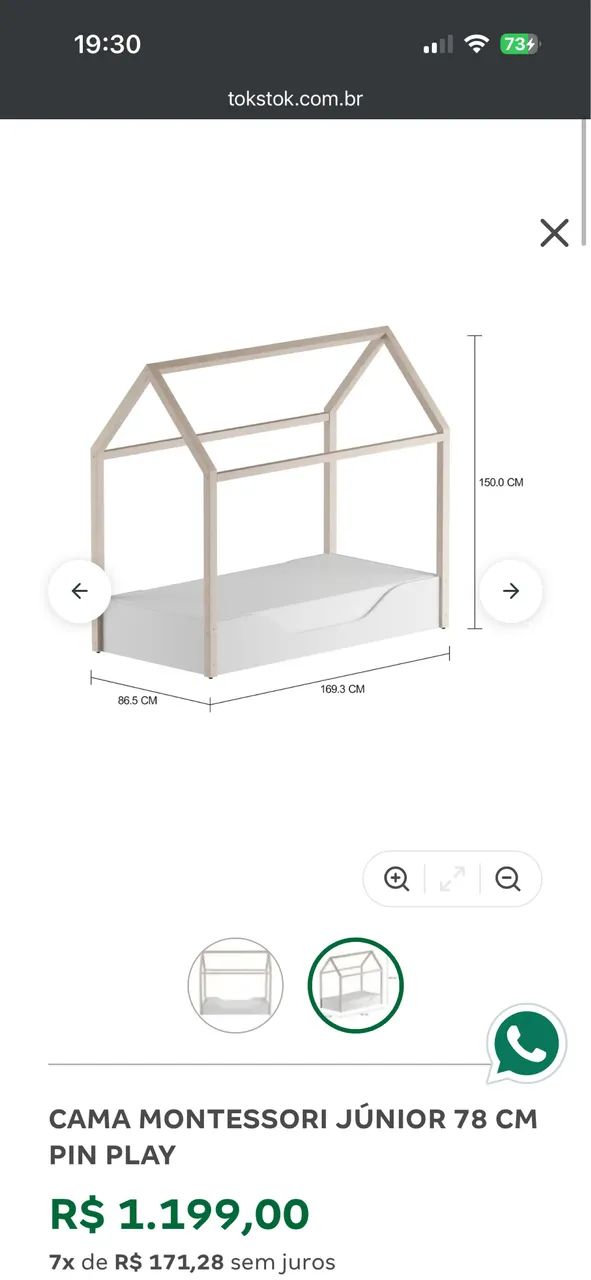 CAMA MONTESSORI JÚNIOR Tok Stok