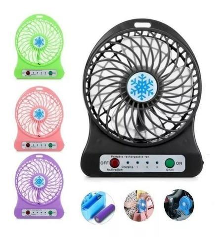 Mini Ventilador Portátil Usb Recarregável 3 Velocidades