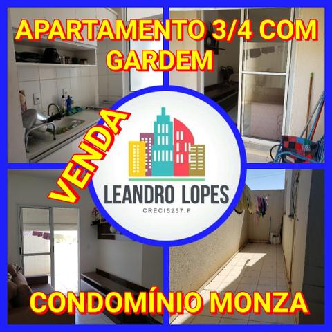 Apartamento 3/4 térreo com Garden cond. Monza