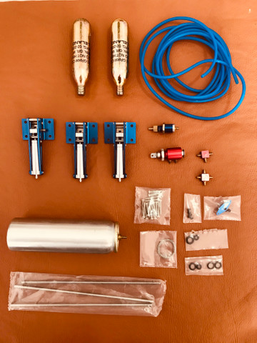 Trem de pouso retrátil pneumático para aeromodelos até 2.5kg