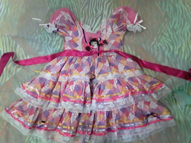 vestido festa junina olx