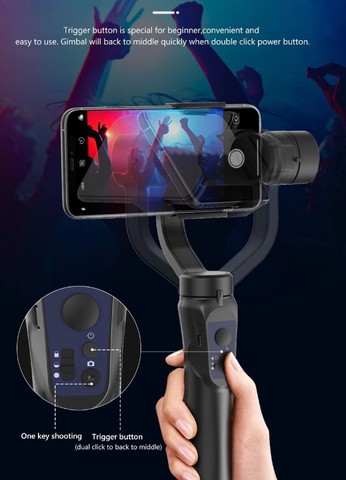 Estabilizador Gimbal P/ Celular / Smartphone - Perfeito Para Videos - Zerado! - Foto 2