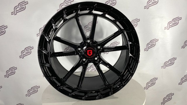 Rodas Gisa Wheels YA5641 P/ Porcshe 911/992 Preta 5x130 - 20x8,5 e 21x11,5
