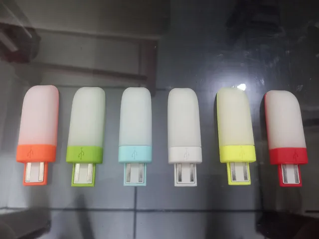 Luz branca noturna portátil usb