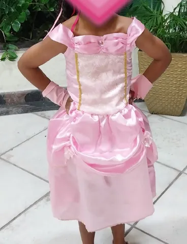 Vestido Feminino Infantil Fantasia da Cinderela Princesas da Disney, Vestido Feminino Disney Nunca Usado 79838586