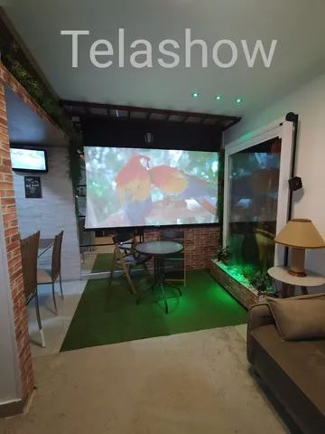 Telão com controle remoto para projetores em Brasília - Foto 3