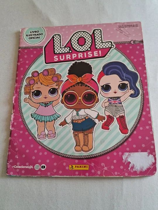 Álbum figurinhas LoL surprise 