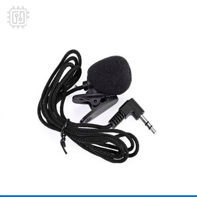 Microfone Lapela P2 para Gravação - Celular PC Notebook Tablet - Com prendedor