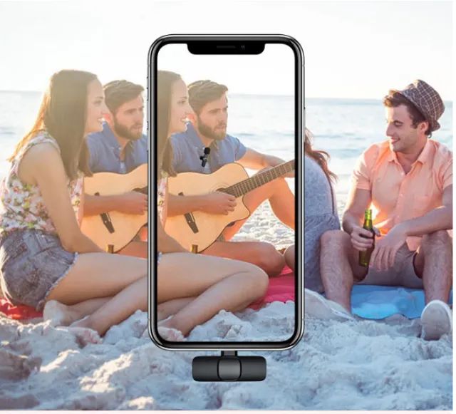 Microfone de lapela sem fio para iPhone - Foto 3