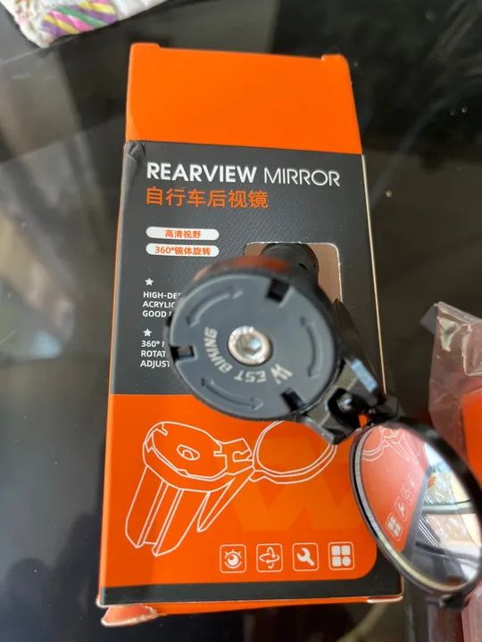 Espelho retrovisor de bicicleta ajustável  - Foto 3