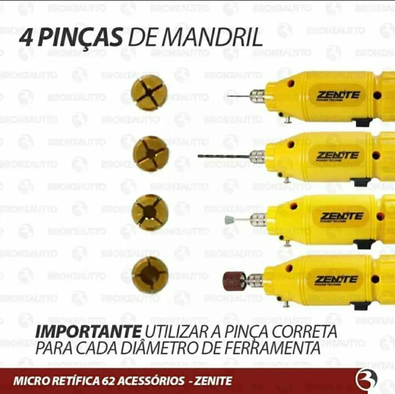 MICRO RETIFICA BIVOLT COM 62 ACESSORIOS e MALETA - PRONTA ENTREGA - Foto 4