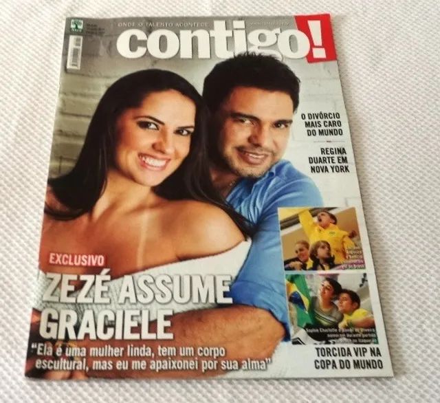 Revista Contigo 19 Junho 2014. Capa Zezé E Graciele. Para Colecionadores