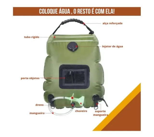 Chuveiro Portátil para Camping - Foto 2