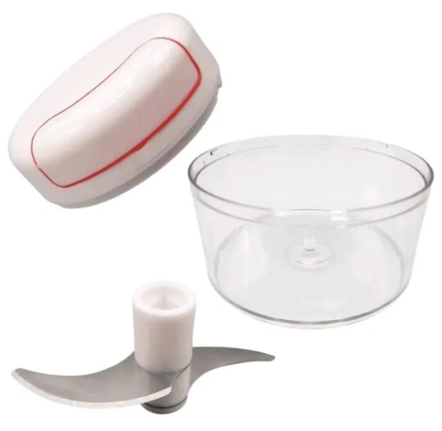 Mini Processador Triturador de Alimentos 2 Lâminas em Aço Inox - Foto 2