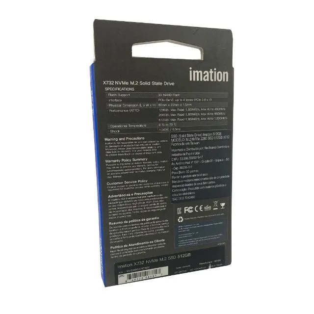 SSD Imation X732 NVMe 512GB - Leitura 1600MB/s Gravação 1000MB/s | A Pronta Entrega! - Foto 3