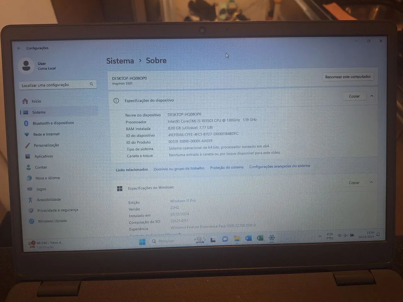 Dell Vostro 3501 modelo P90F - Foto 2