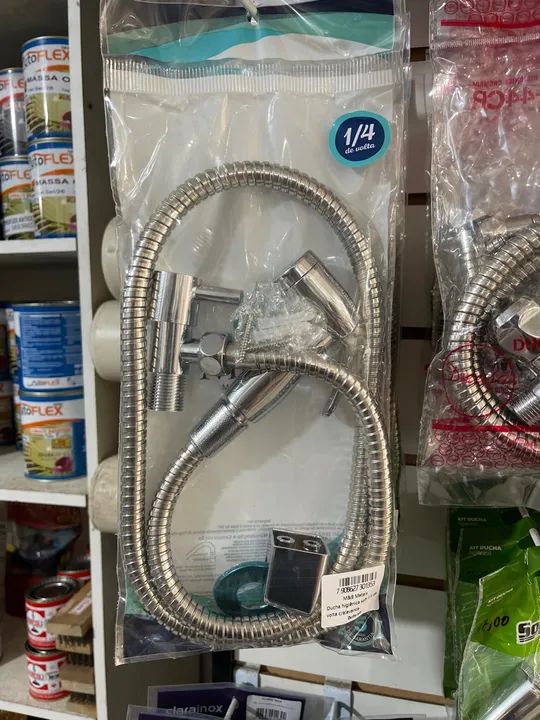 Ducha M&B metal com abs cromado 