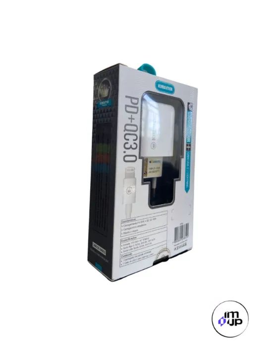 Kit Carregador Turbo Usb e Usb C + Cabo Para IPhone T110CL - Kimaster  cod: 3761 - Foto 4