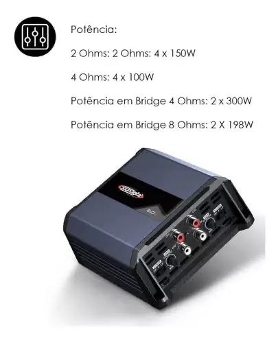 Modulo Soundigital SD600.4 Novo 1 ano de Garantia