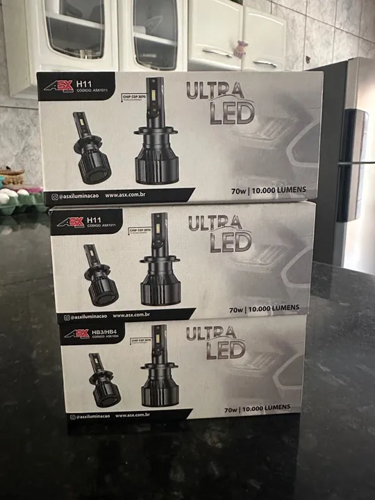 Lâmpadas LED para Farol de Carro H11 HB3/HB4 70w 10.000 Lumens