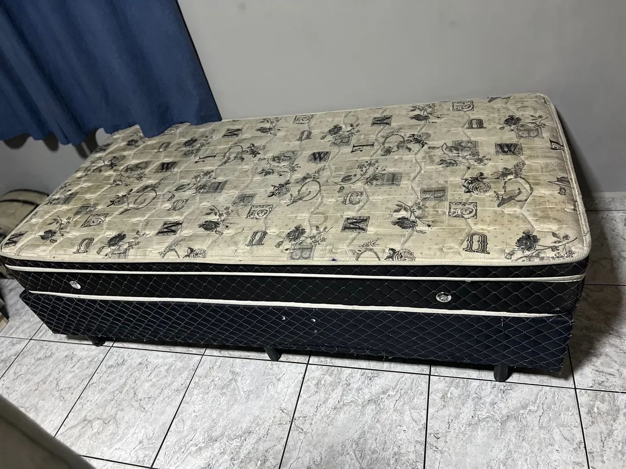 Cama box solteiro base mais colchão  - Foto 2