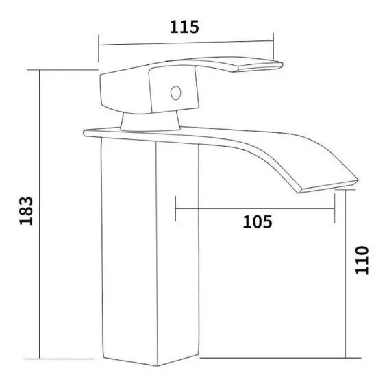 PRONTA ENTREGA | Torneira Monocomando Banheiro Metal Cascata Rose Gold - Foto 3