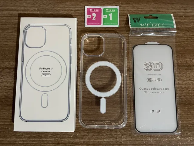 Kit Capa + Película IPhone 15