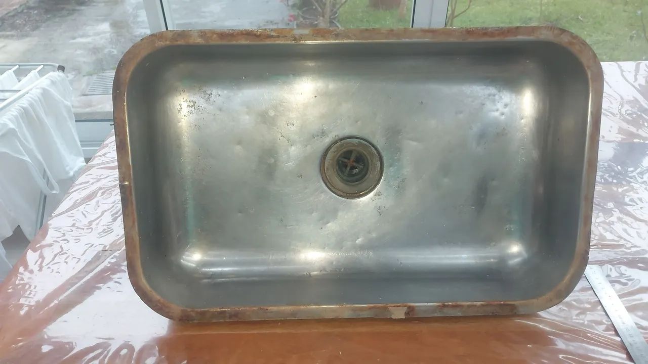 Pia de cozinha em inox