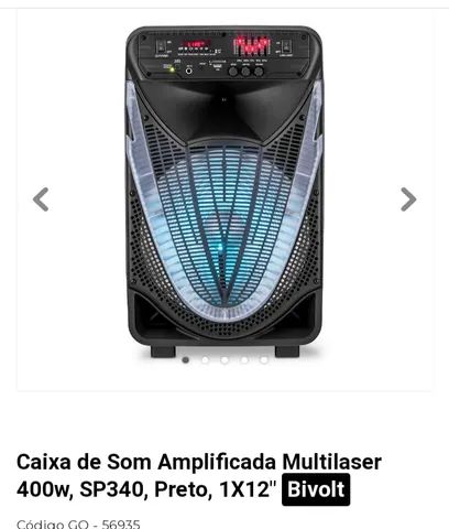 Caixa de som profissional amplificada Multilaser SP 341 700w