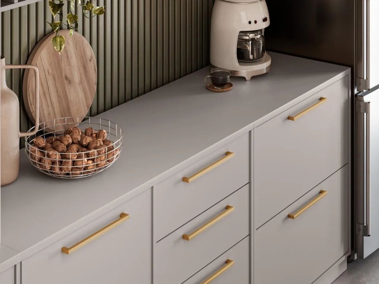 Cozinha Completa Essence 5 peças - Fendi/Cedro l65 - Foto 3