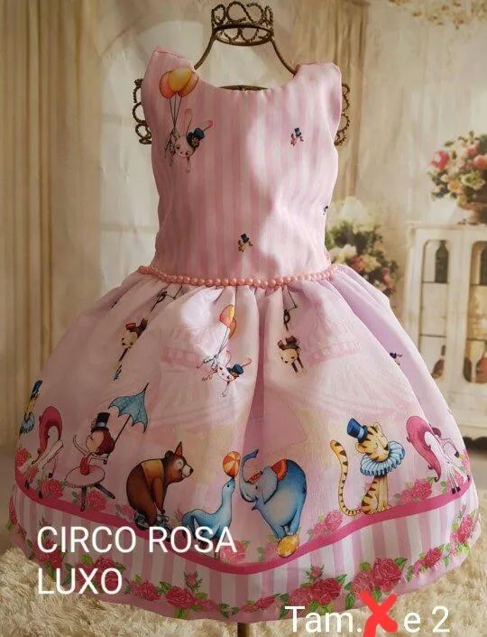 Vendo vestido temático no atacado de 6 meses a 6 anos