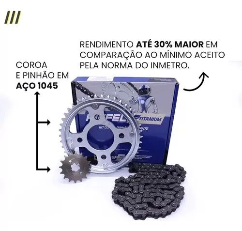 Kit Transmissao Titan/Fan/Start 160 Riffel (Entrega Grátis) - Foto 2