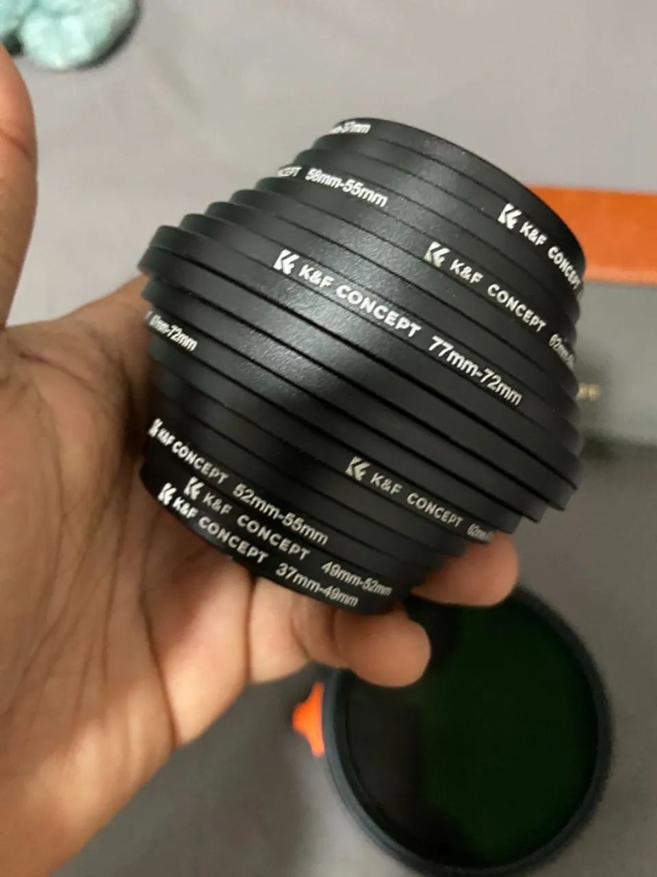 Filtro Nd 82mm K&f Concept + Kit 18 Anéis Adaptadores K&f Concept - Foto 3
