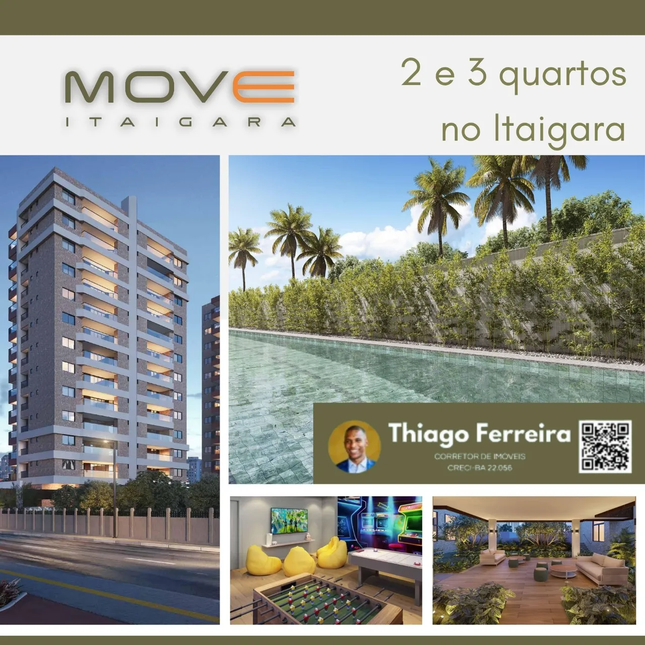 Move Itaigara, 2 E 3 Quartos Entre 71 E 97M² E 1 Vaga De Garagem. 1KVQKHF