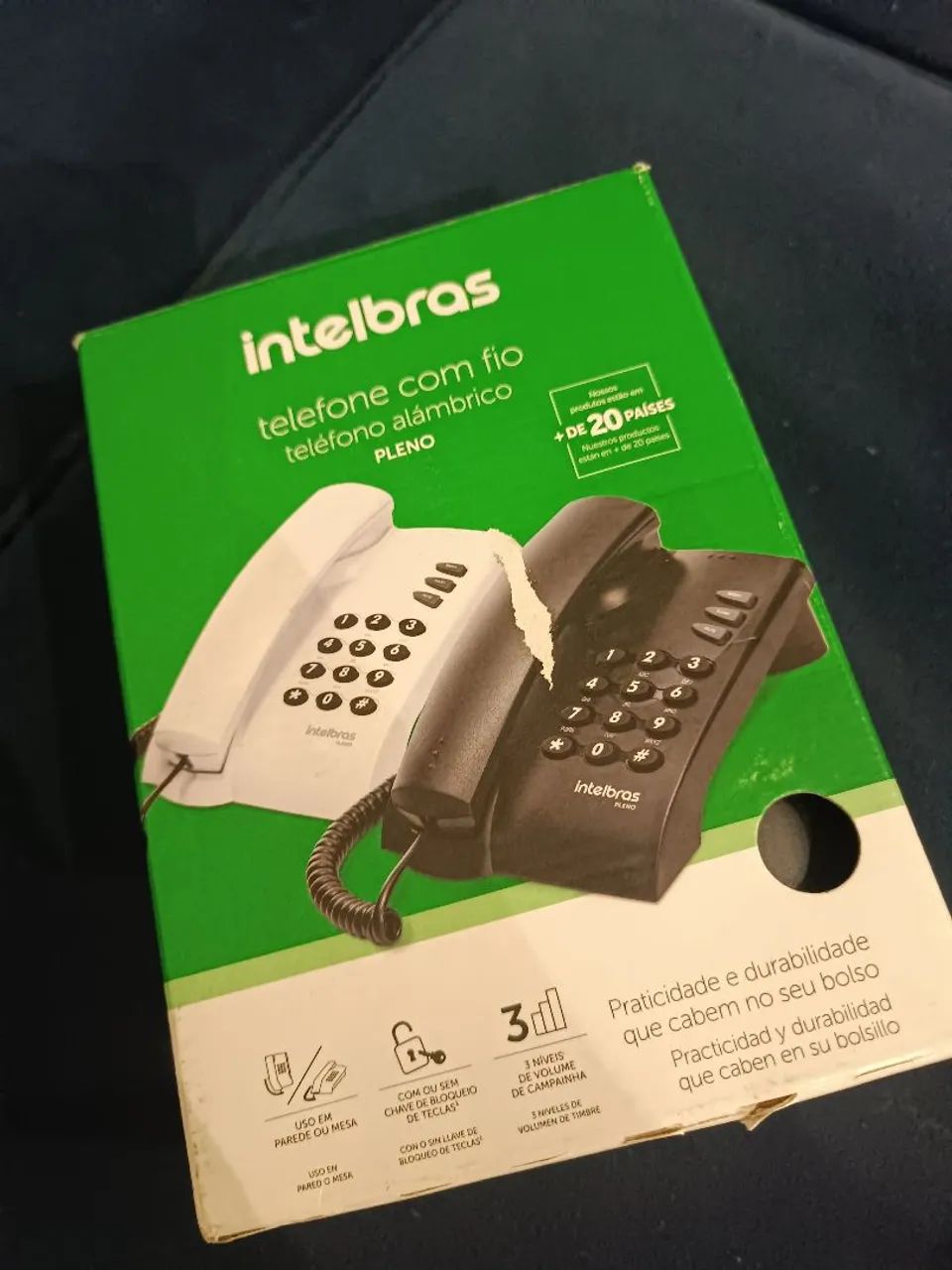Telefone com fio Intelbras Pleno
