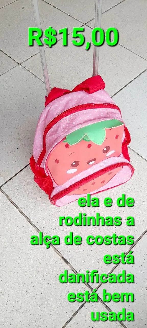 Mochila infantil usada de rodinhas