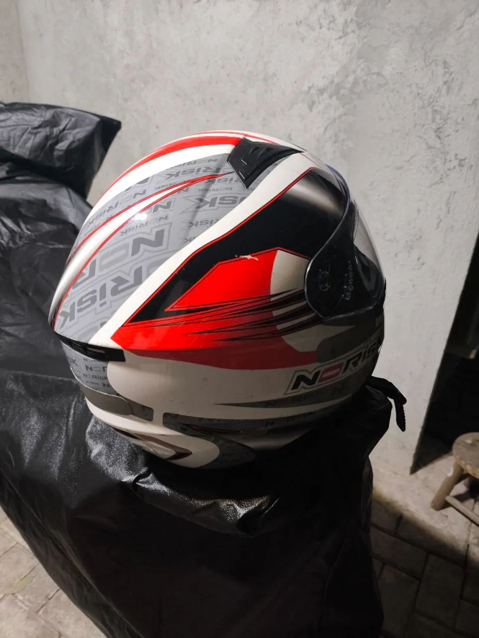 Capacete Norisk Completo C/Visor 56  - Foto 2