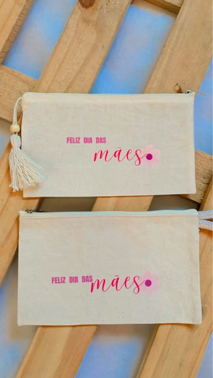 Necessaire em lona de algodão cru  - Foto 4