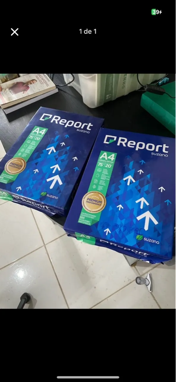Papel A4 Report Suzano - Pacote com 500 folhas